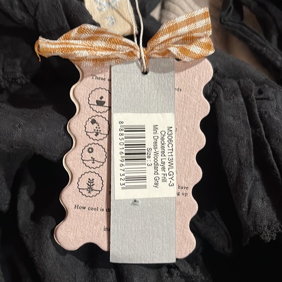 Innika Choo square neckline 100% cotton mini dress size 3 - Picture 8 of 11